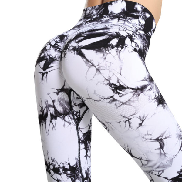 Tie Dye Butt Lift Yoga Sweatpants Pants For Women - Image 8