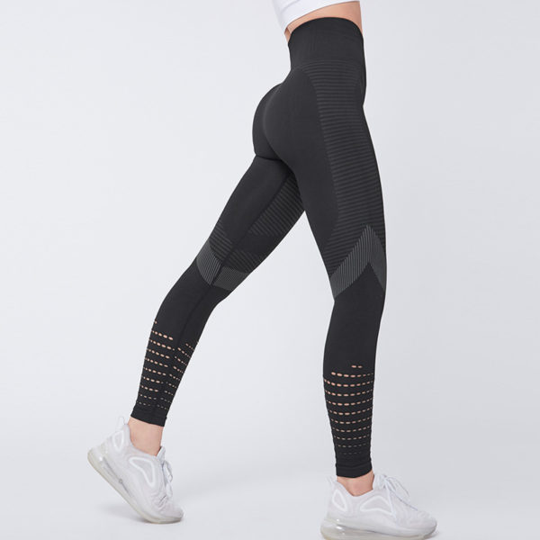 Cutout Yoga Trousers, Women's Activewear, Trendy Yoga Bottoms, Comfortable Workout Pants