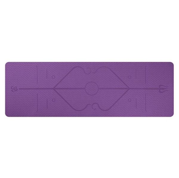 Non-Slip TPE Yoga Mat, Position Line, Beginner, Premium Quality, Stability, Yoga Practice, best yoga mat