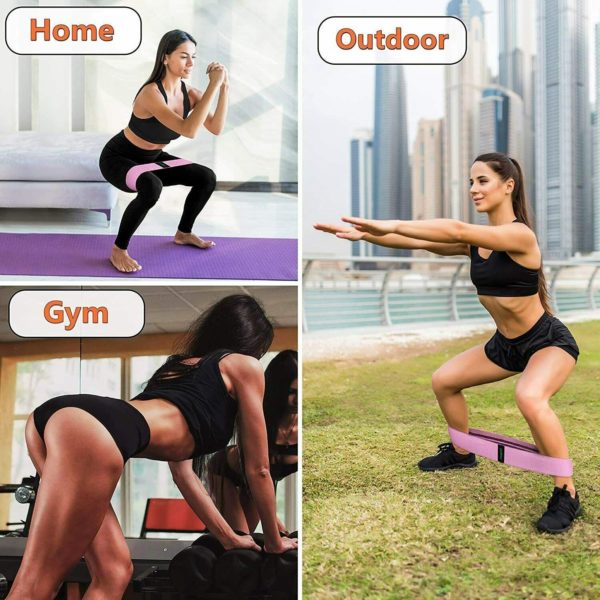 Resistance Bands, Loop Set, Fitness Yoga, Legs and Butt Workout, Exercise Band