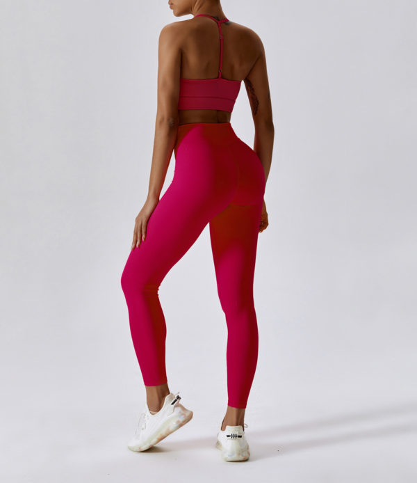 Threaded Yoga Pants, Stylish Outer Wear Leggings, Trendsetting Comfort, Fashionable Yoga Attire.