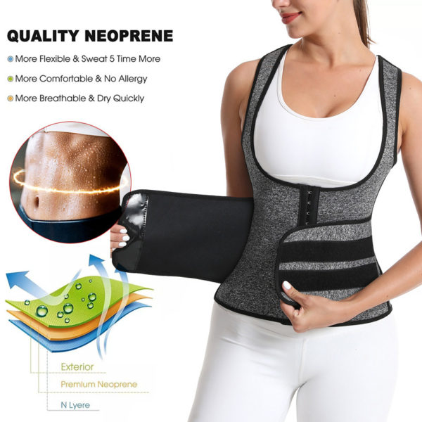 neoprene waist trainer, workout trimmer, sweat corset