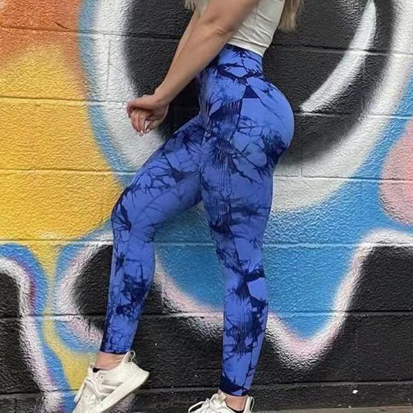 Tie Dye leggings, seamless push up, workout gym tights