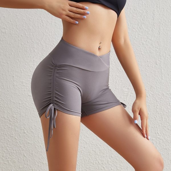 Drawstring Yoga Shorts, Women's Activewear, Yoga Fashion, Comfortable Workout Gear, Stylish Active Shorts, Adjustable Fit, Yoga Practice Essentials, Fitness Apparel, Yoga Lifestyle, Active Comfort.