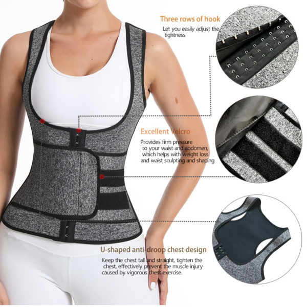 neoprene waist trainer, workout trimmer, sweat corset