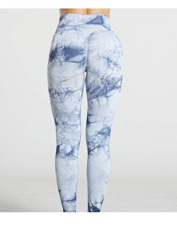 Tie Dye Butt Lift Yoga Sweatpants Pants For Women - Image 2