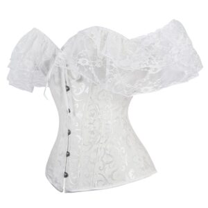 lace short-sleeved shapewear, masquerade underwear, outerwear tunic top,