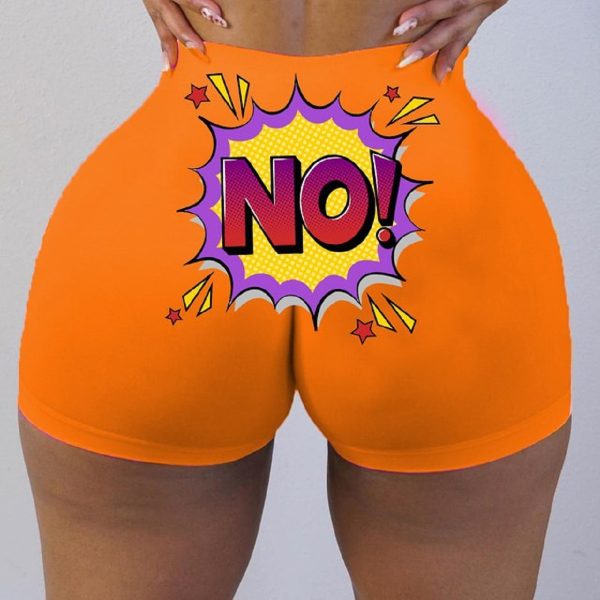 booty shorts big booty orange no