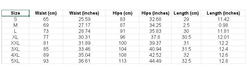 Size Chart Printed Booty Shorts