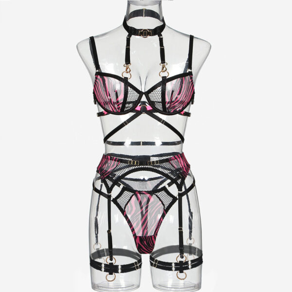 European Halter Mesh Lingerie Set - Image 6