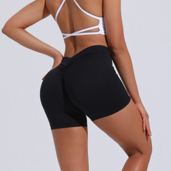 Women High Waist V Back Yoga Shorts - Image 6