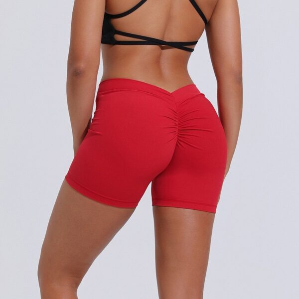 Women High Waist V Back Yoga Shorts - Image 5