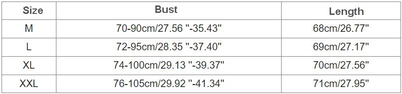 babydoll lingerie dress size chart