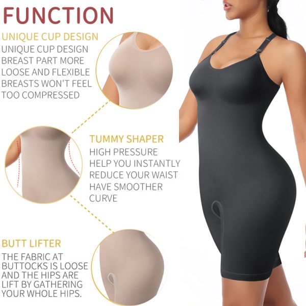 Women's Tummy Control Shapewear Bodysuit - Image 8